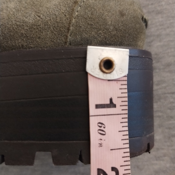 Sam Edelman Women's Taelor Chain Link Olive Suede Lug Sole Loafers Size 8M - Picture 13 of 16